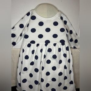 Old Navy Black and White Polka dot Toddler Dress